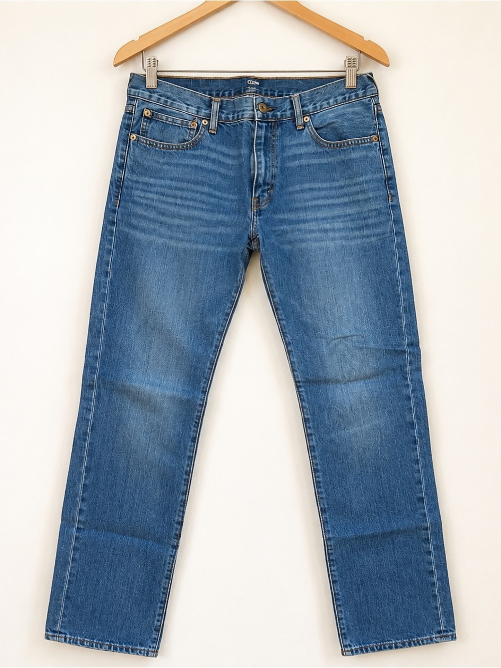 J.Crew “The Driggs” Men’s Straight Fit Jeans 33x32 Medium Wash Denim